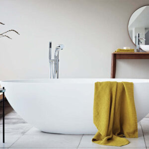 Ellipse - 1760mm Stone Freestanding Bath