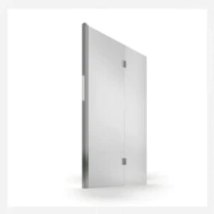 Space 8mm LH 2 Panel Folding Bath Screen with Stay Clear