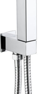 The White Square Space Shower Handset Wall Bracket