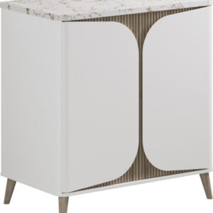 Tambour Floorstanding Vanity With Doors 800mm