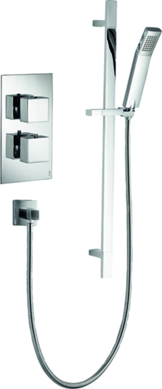 Bloque2 Single Outlet Concealed Valve with Str8 (Ki440) Head and Kit
