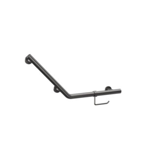 Angled Grab Bar & WC Roll Holder 719x332mm