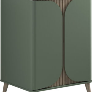 Tambour Floorstanding Vanity With Doors 600mm