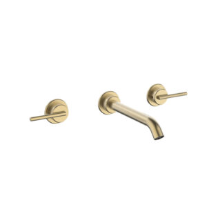 3ONE6 Lever Basin 3 Hole Set Wall Mounted